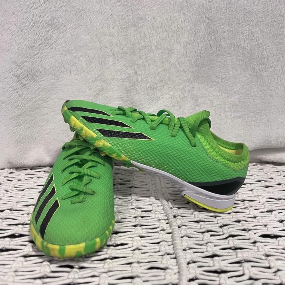 Adidas speed portal 3 green and black size 4 1/2 men